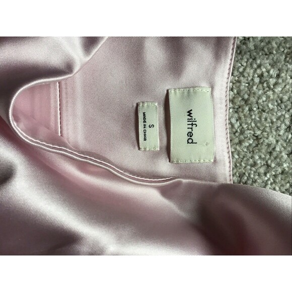 Aritzia/Wilfred Women’s Corset Shine Bustier In Talc Pink Coquette Size Small - Picture 5 of 5